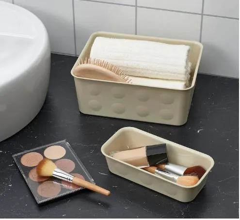 NOJIG Organiser, plastic/beige, 20x25x10 cm