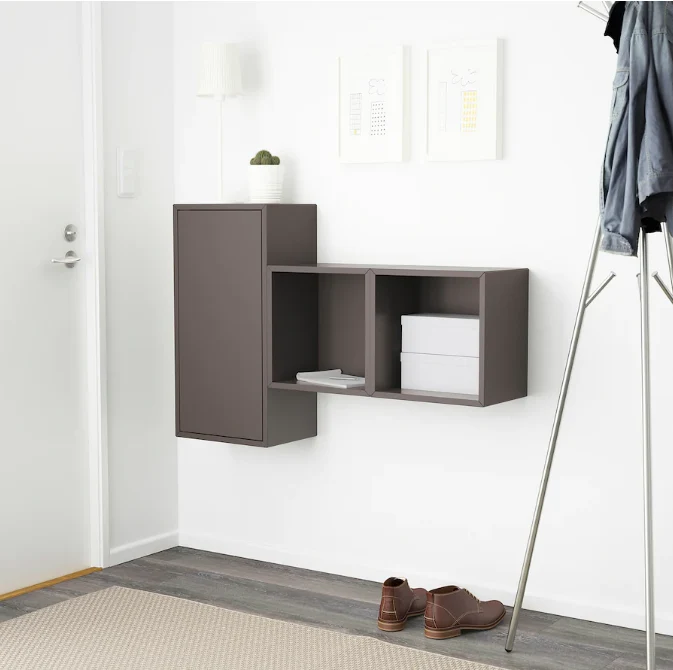 EKET with door and 2 shelves IKEA. 35x25x70 cm, grey