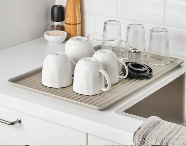 VALVARDAD IKEA Dish drainer beige 52x35cm