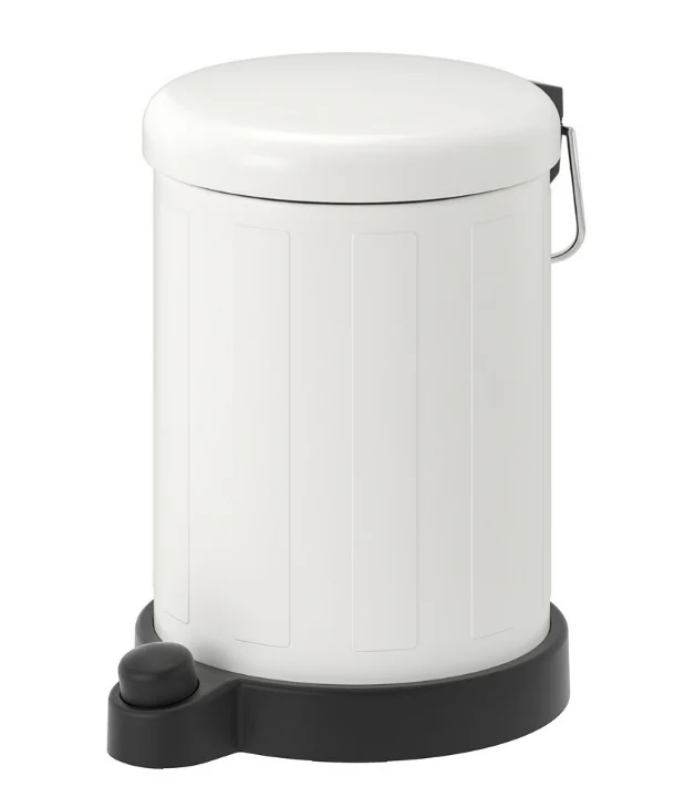 TOFTAN Waste bin, white, 4L