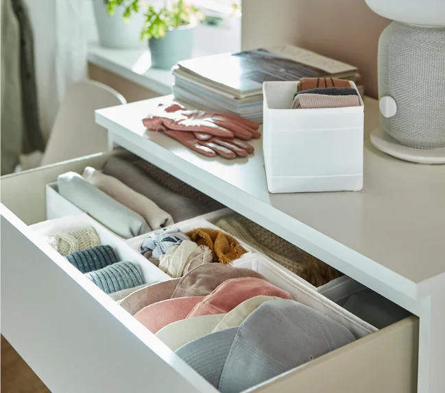 SKUBB IKEA box set of 6 white.