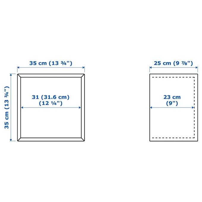 EKET IKEA storage Cabinet dark grey 35x25x35cm