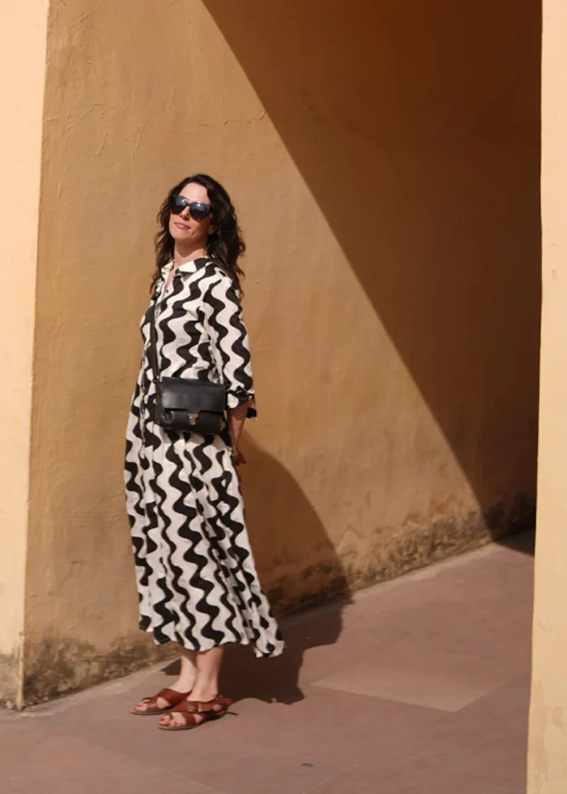 Adult Kleid Cilla VIBE black and white