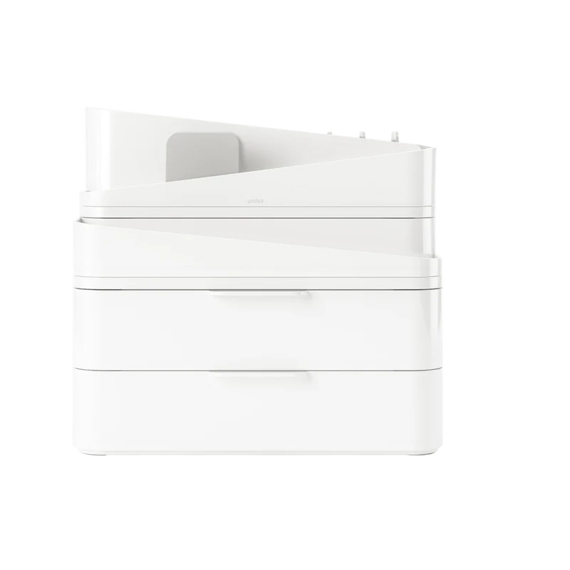 Bad-Utensilienhalter Glam Grau/Weiss