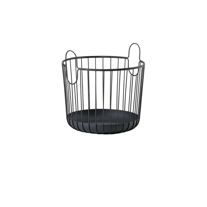 Aufbewahrungskorb INU Ø 30 cm Schwarz