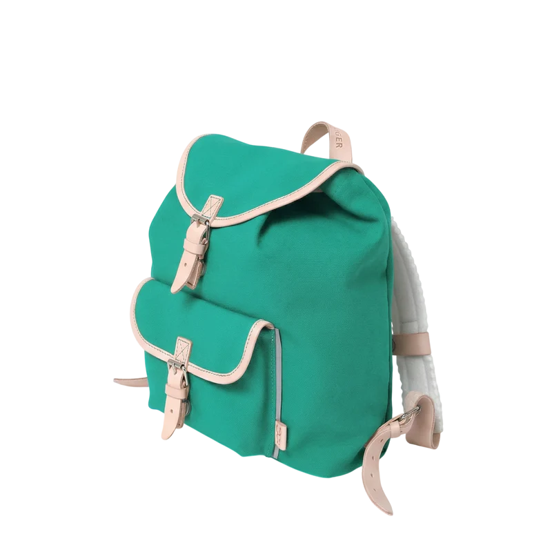Kinderrucksack Georgie Smaragd Leder Natur