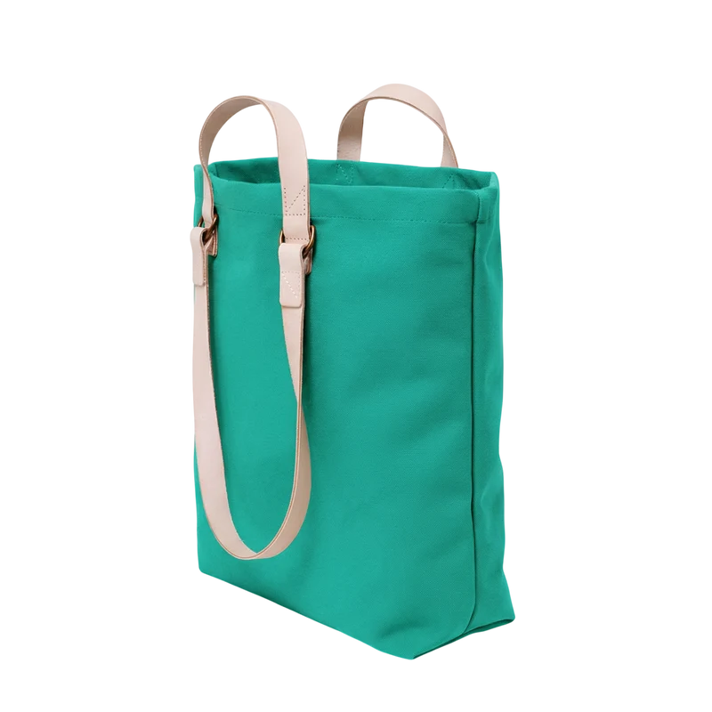 Shopper Sam Smaragd Leder Natur