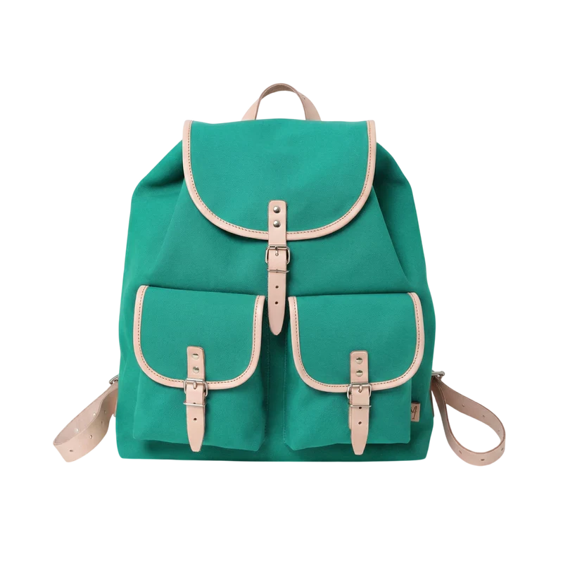 Rucksack Georg Smaragd Leder Natur
