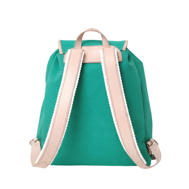 Rucksack Georg Smaragd Leder Natur