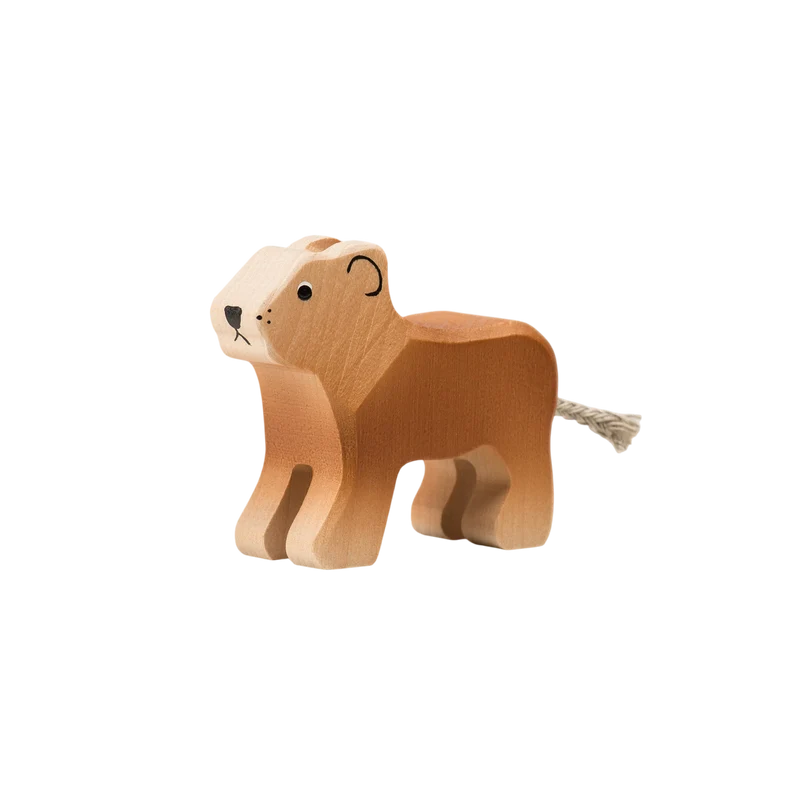 Trauffer Holzfigur Löwe klein