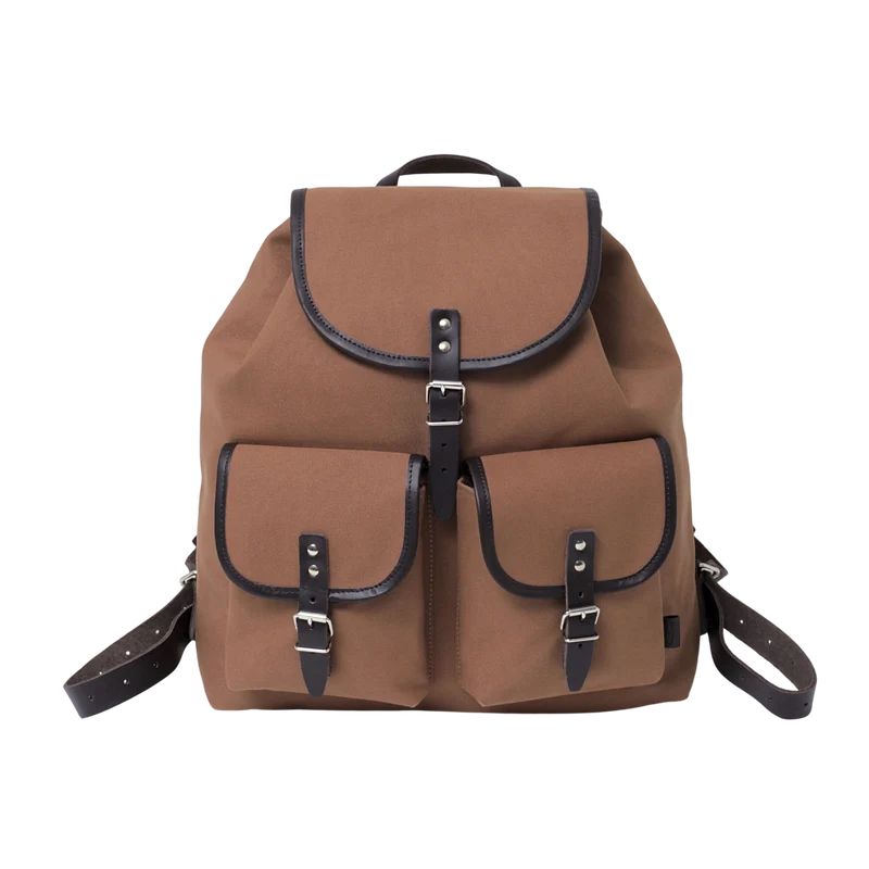 Rucksack Georg Mahagoni, Leder Braun