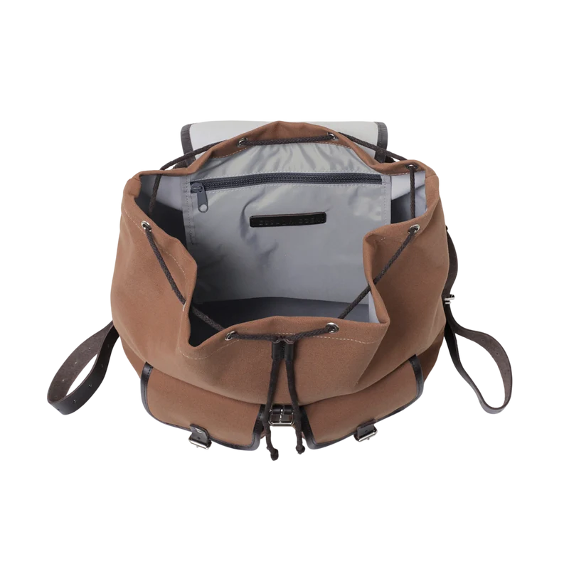 Rucksack Georg Mahagoni, Leder Braun