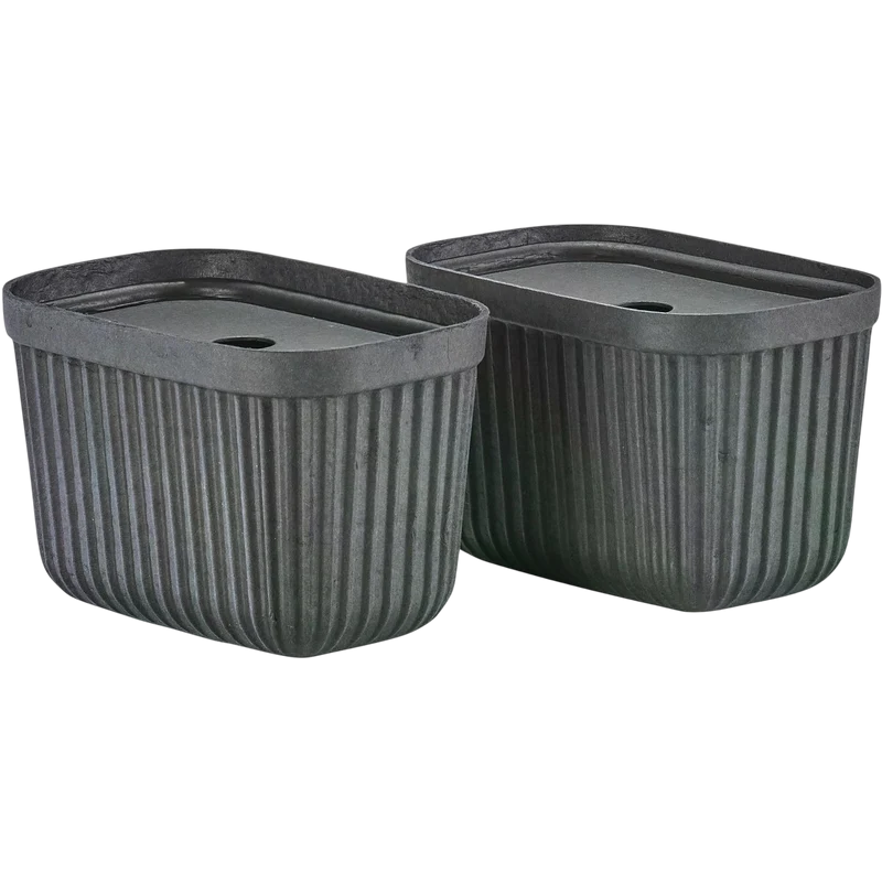 Aufbewahrungsbox Pulp S 2 Stück, Schwarz