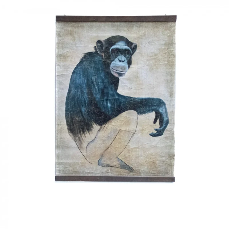 Tableau papier froissé SINGE - PAN TROGLODYTES