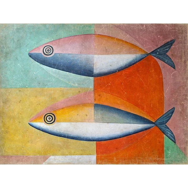 Tableau papier froissé IKAN