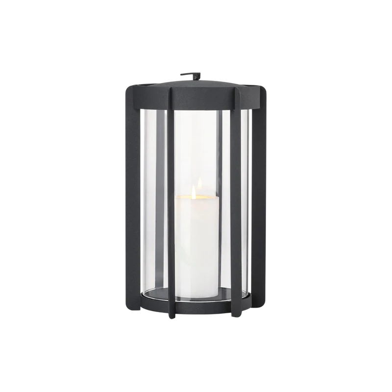 Laterne Firefly L 35 cm, Schwarz
