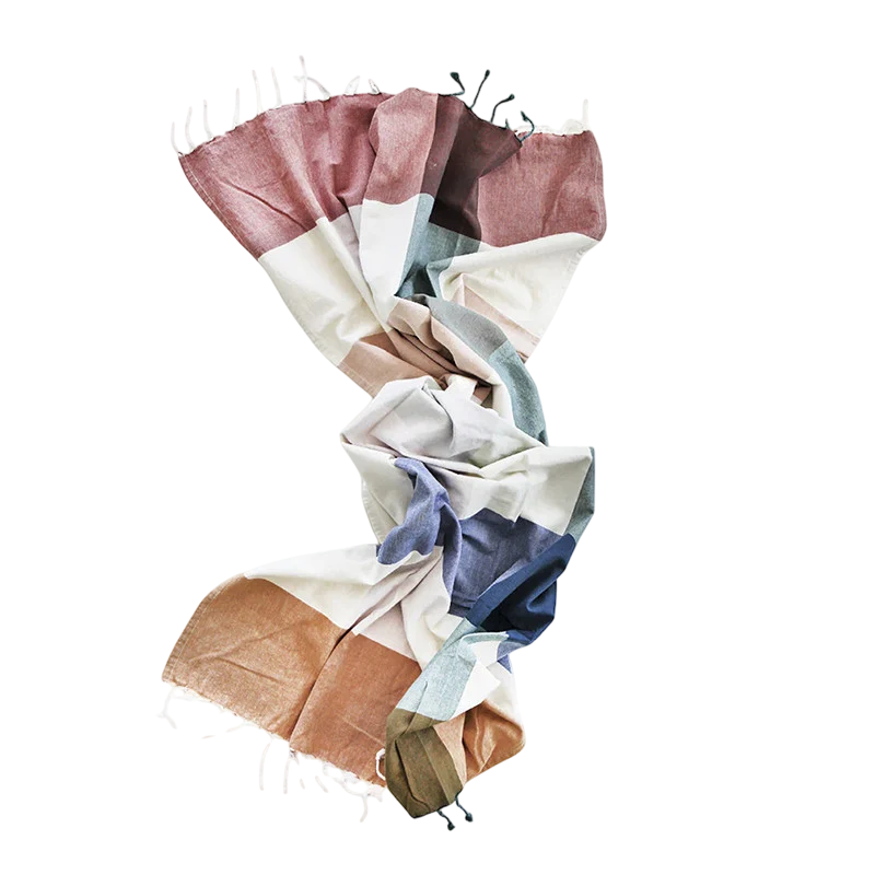 Badetuch Fouta Rose Check