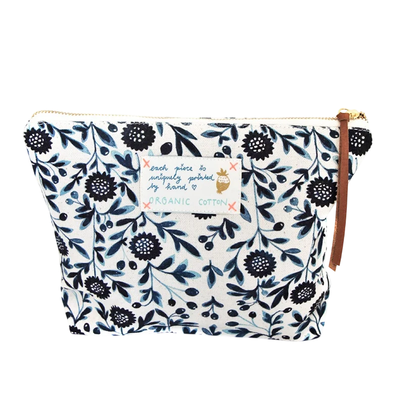 Pouch "My Blue Flowers" Big