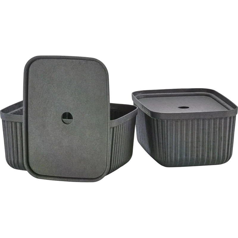 Aufbewahrungsbox Pulp M 2 Stück, Schwarz
