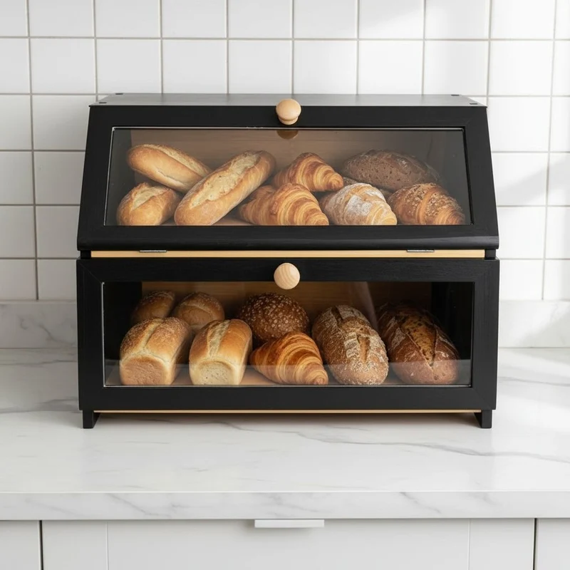 HUCHE A PAIN EN BOIS | NordicBread 2 Niveaux