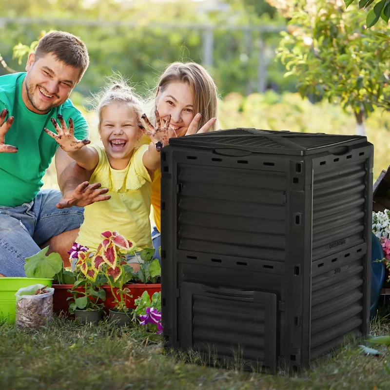 Poubelle de compostage extérieure sans odeur 300L
