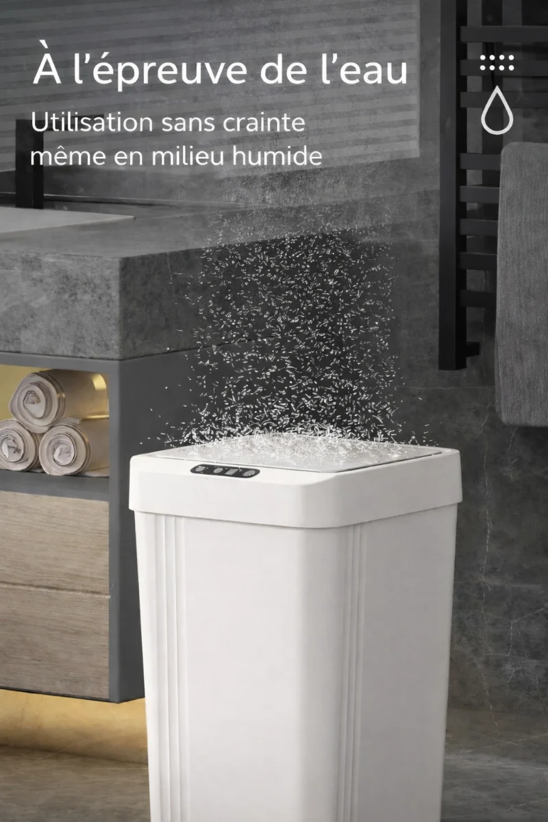 Poubelle automatique intelligente à capteur 13L