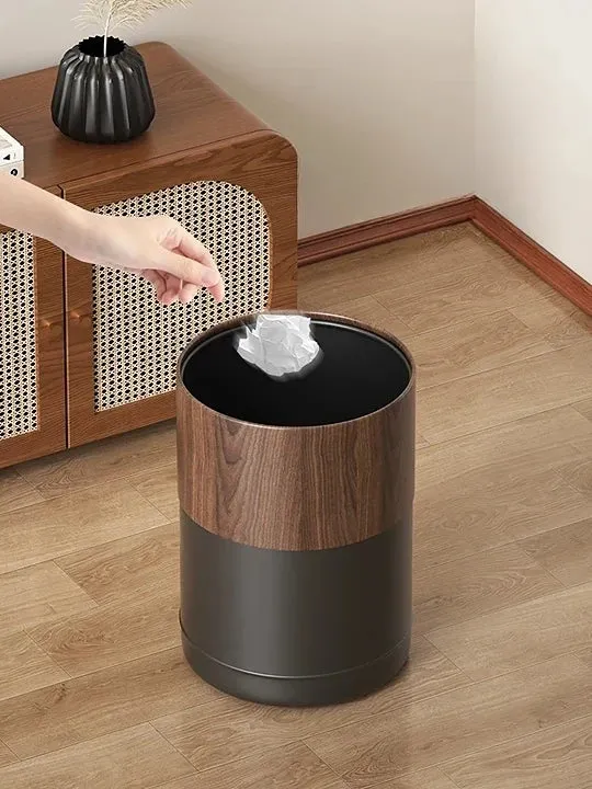 Poubelle design ronde élégante et sans couvercle