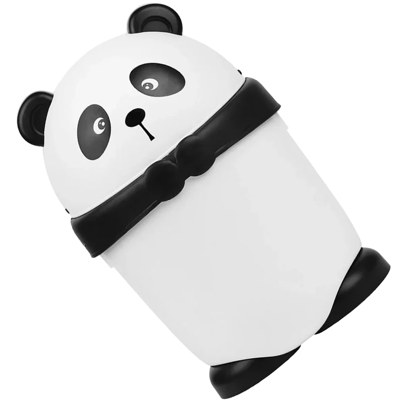 Poubelle décorative design panda avec couvercle