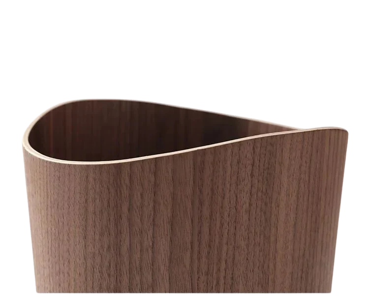 Poubelle en bois naturel
