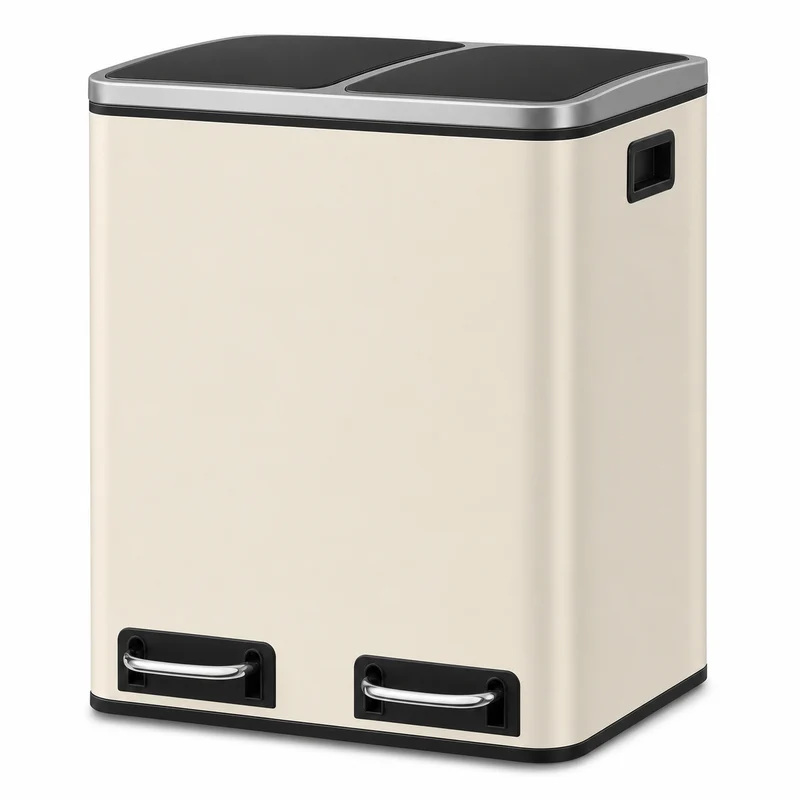 Poubelle Cuisine Double Compartiment SORTIVA 2x15L