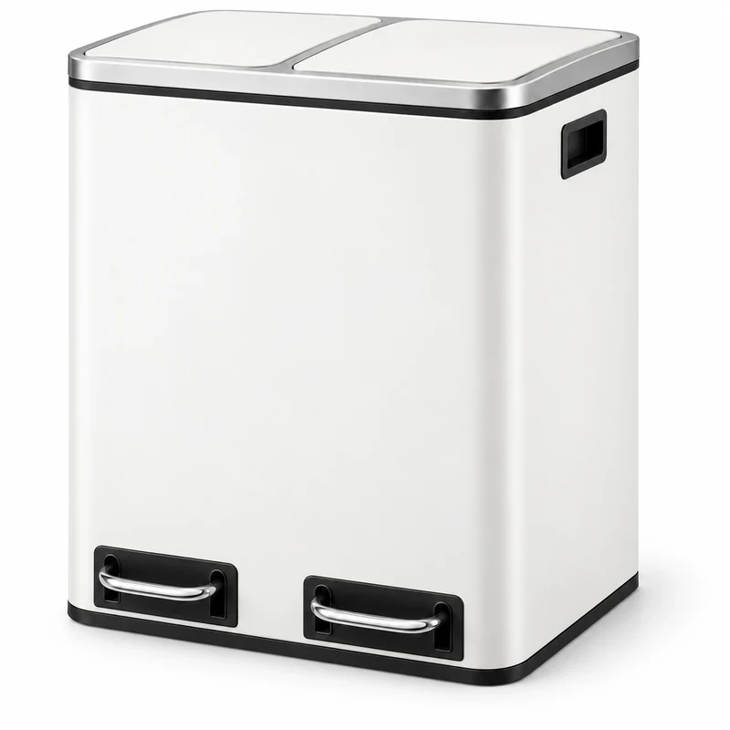 Poubelle Cuisine Double Compartiment SORTIVA 2x15L