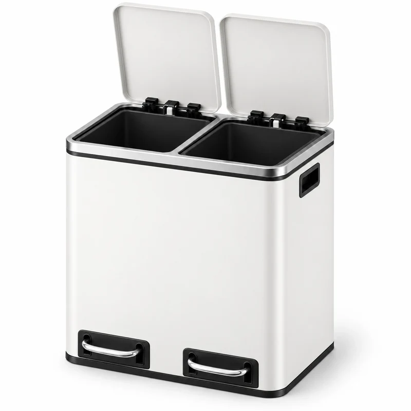 Poubelle Cuisine Double Compartiment SORTIVA 2x15L