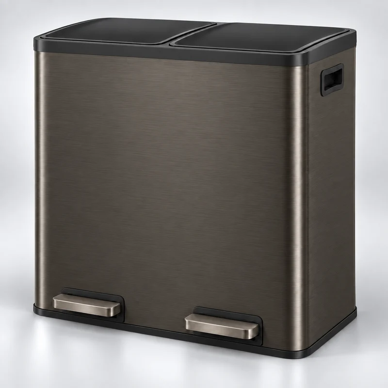 Poubelle Cuisine Double Compartiment SORTIVA 2x30L