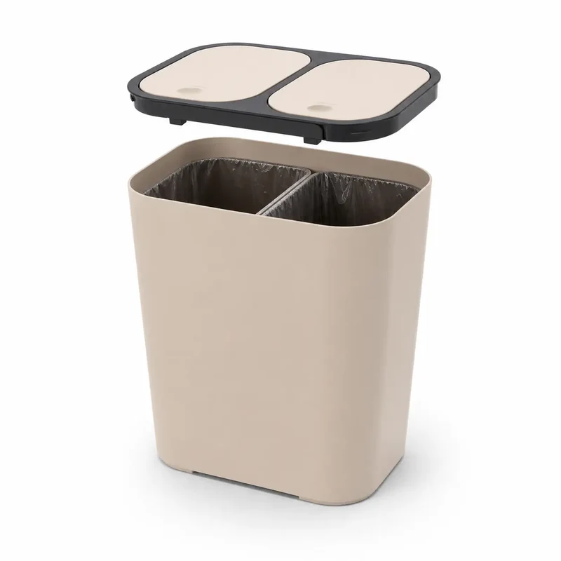 Poubelle de Cuisine Double Compartiment OLYSS 2x10L
