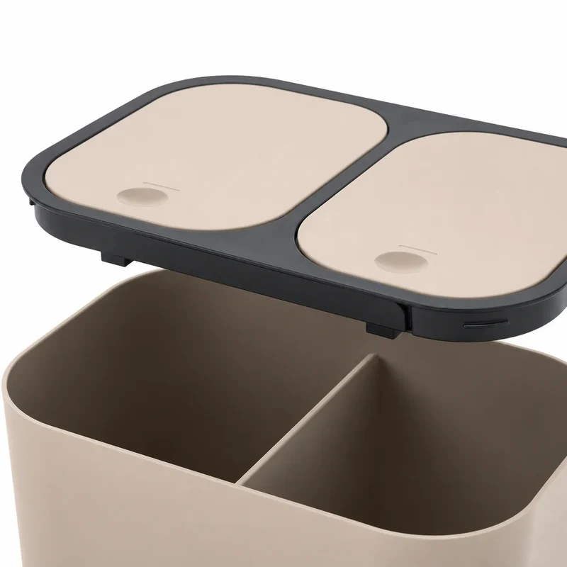 Poubelle de Cuisine Double Compartiment OLYSS 2x10L