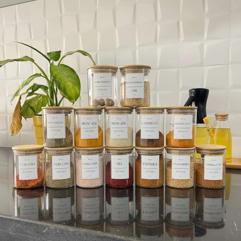 BOCAL À ÉPICES | Aroméa Verre et Bambou