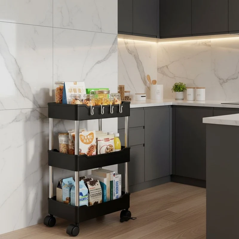 DESSERTE A ROULETTE POUR CUISINE | MultiRack™