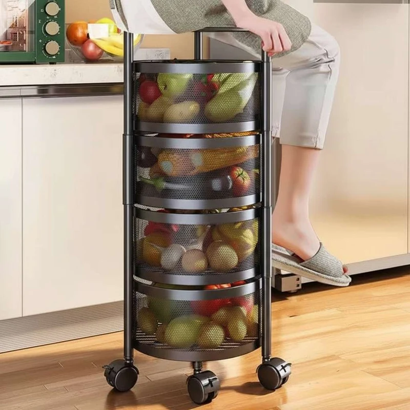 DESSERTE CUISINE ROULETTE | Rotatelle™ 4 Niveaux