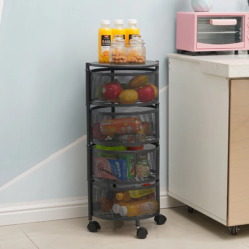 DESSERTE CUISINE ROULETTE | Rotatelle™ 4 Niveaux