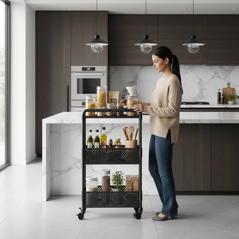 PETITE DESSERTE A ROULETTE | SlimSpace™ Etroit 15 cm