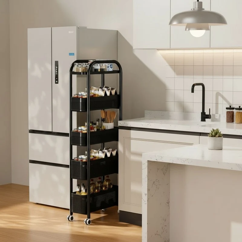 PETITE DESSERTE A ROULETTE | SlimSpace™ Etroit 15 cm