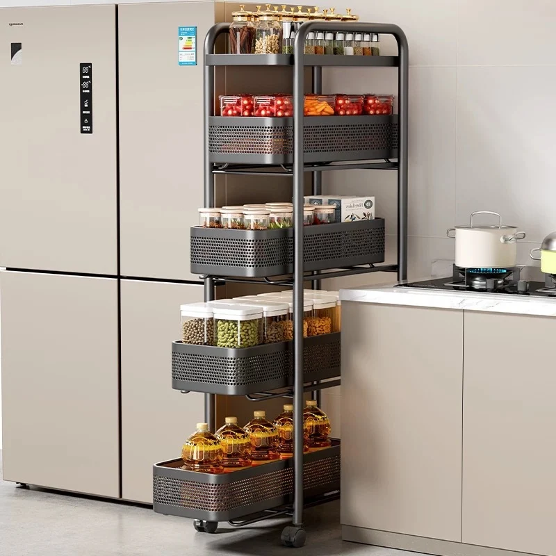 DESSERTE CUISINE A ROULETTES | SlimSpace™ Largeur 20 cm
