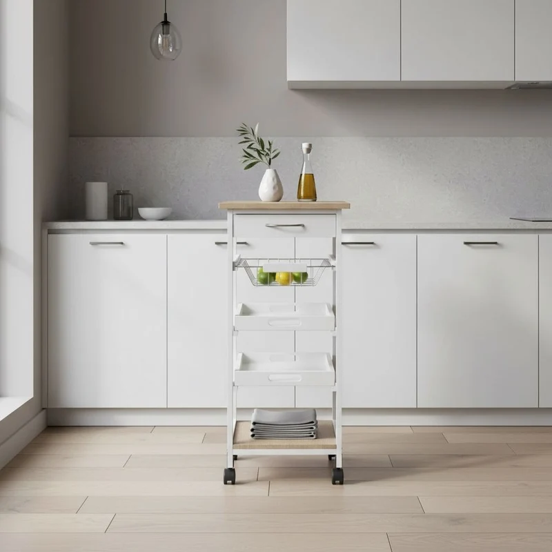 DESSERTE CUISINE SUR ROULETTES | KitchyMove™