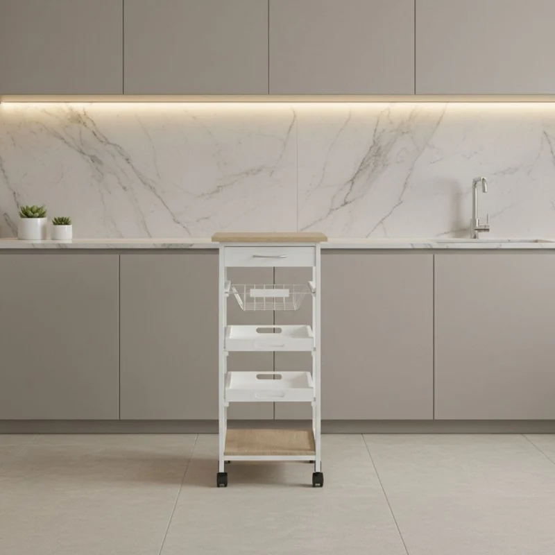 DESSERTE CUISINE SUR ROULETTES | KitchyMove™