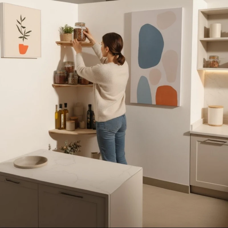 ETAGERE MURALE BOIS CUISINE | Anglora™