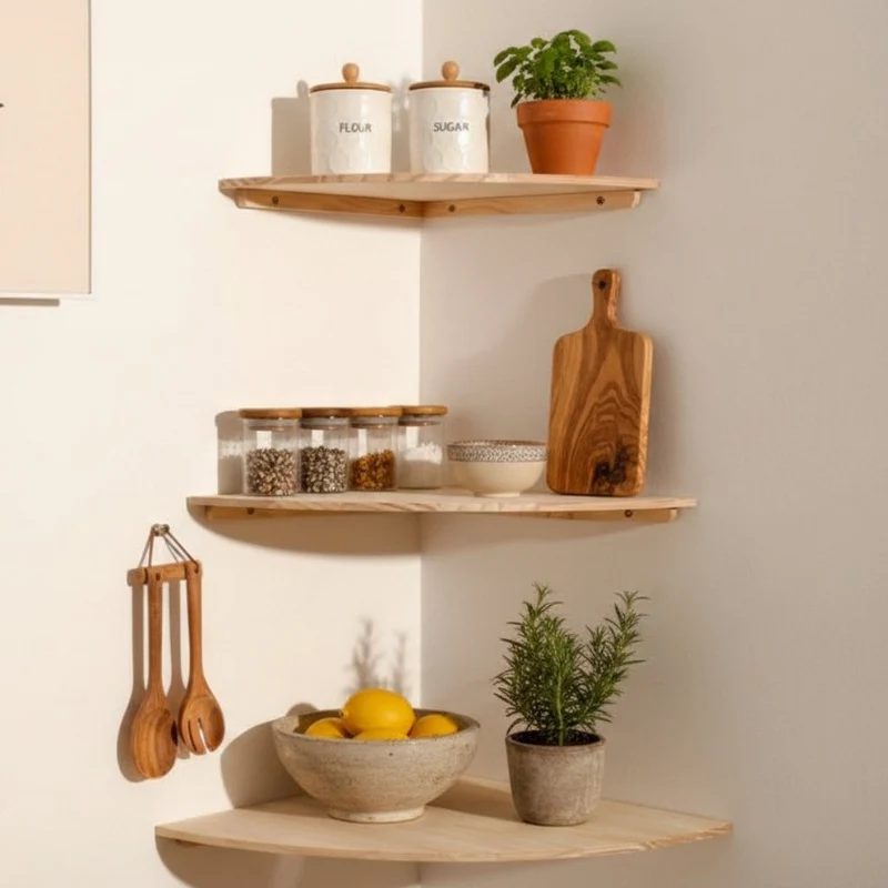 ETAGERE MURALE BOIS CUISINE | Anglora™