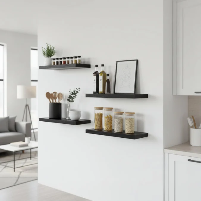 ETAGERE CUISINE MURALE BOIS | Velora™