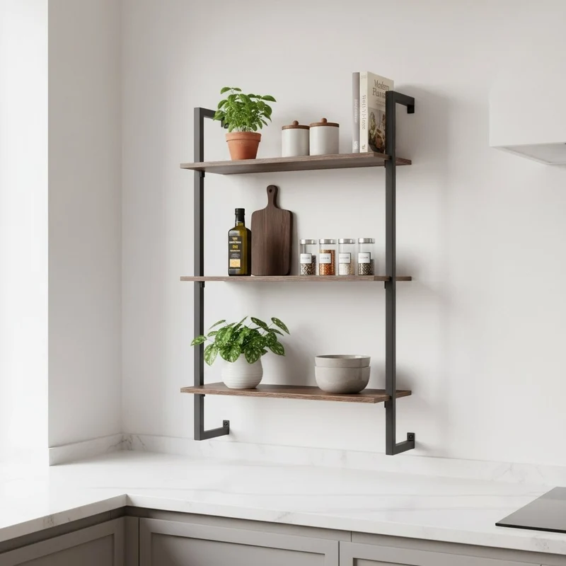 ÉTAGÈRE CUISINE MURALE | Ordena™ Rustic