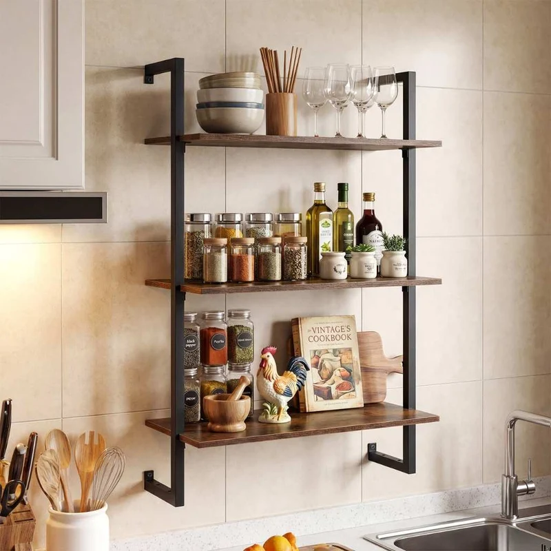 ÉTAGÈRE CUISINE MURALE | Ordena™ Rustic