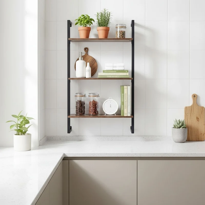ÉTAGÈRE CUISINE MURALE | Ordena™ Rustic